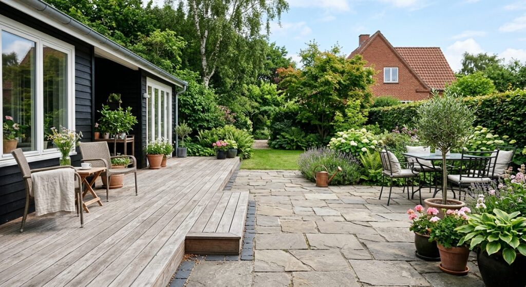 Terrasse i træ eller sten: Hvad passer til din have