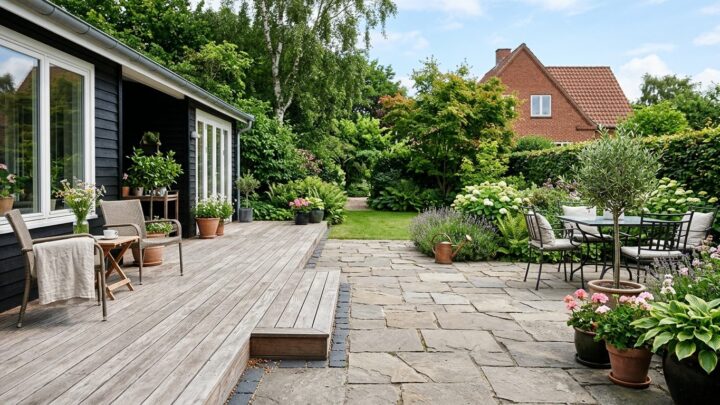 Terrasse i træ eller sten: Hvad passer til din have
